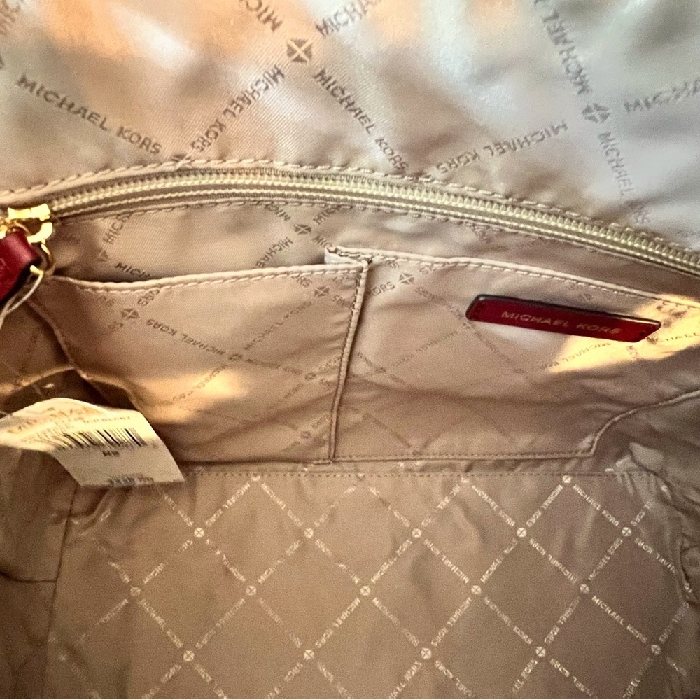 NWT Michael Kors Mulberry Ellis Large Leather Satchel - Picture 12 of 15